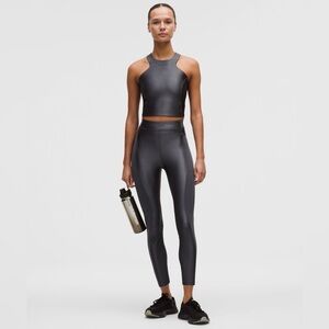 lululemon athletica Charcoal High-Neck Sports Bra